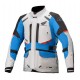 bunda ANDES DRYSTAR HONDA kolekce, TECH-AIR 5 kompatibilní, ALPINESTARS (světle šedá/černá/modrá/červená) 2025