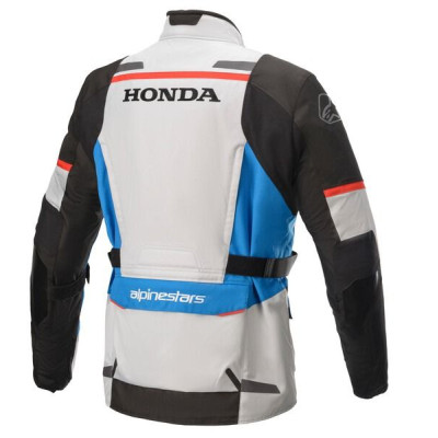 bunda ANDES DRYSTAR HONDA kolekce, TECH-AIR 5 kompatibilní, ALPINESTARS (světle šedá/černá/modrá/červená) 2025