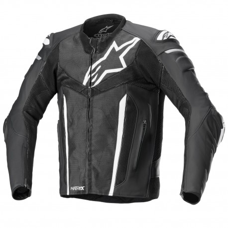bunda FUSION, ALPINESTARS (černá/bílá/metalická šedá)
