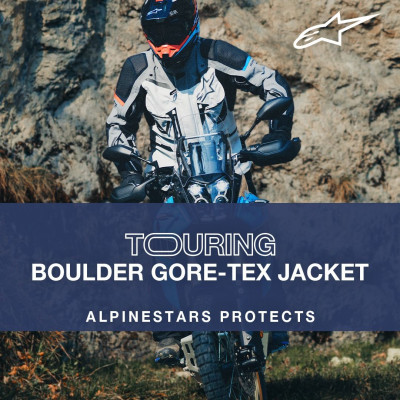 bunda BOULDER GORE-TEX, ALPINESTARS (tmavá šedá/světlá šedá) 2025
