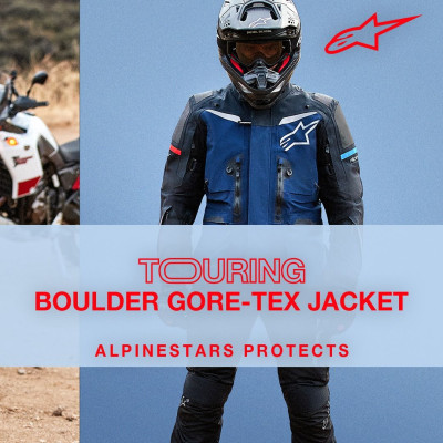 bunda BOULDER GORE-TEX, ALPINESTARS (tmavá šedá/světlá šedá) 2025