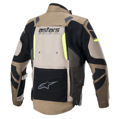 bunda HALO DRYSTAR, ALPINESTARS (khaki/béžová/žlutá fluo) 2025