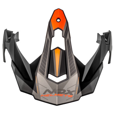 kšilt pro přilby N312 TRACK, NOX (černá matná,červená)