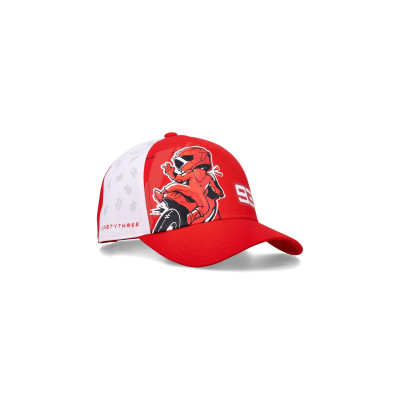 kšiltovka Marc Marquez, dětská (červená,bílá)