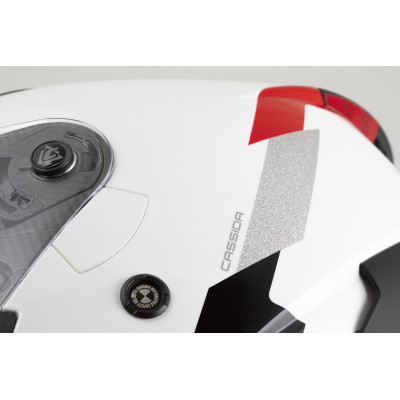 přilba Reflex 2.0 Safety, CASSIDA (bílá/červená/šedá/stříbrná reflexní) 2026