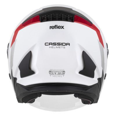 přilba Reflex 2.0 Safety, CASSIDA (bílá/červená/šedá/stříbrná reflexní) 2026