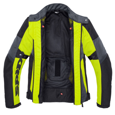 bunda TEK NET, SPIDI (černá/šedá/žlutá fluo)