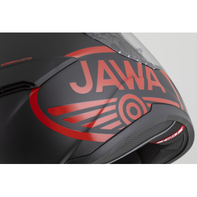 přilba Integral GT 2.1 Jawa Solid, CASSIDA (černá mat/červená lesk)