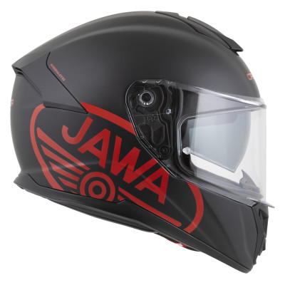 přilba Integral GT 2.1 Jawa Solid, CASSIDA (černá mat/červená lesk)