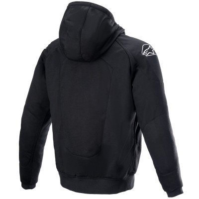 bunda CHROME IGNITION HOODIE, ALPINESTARS (černá/červená fluo/šedá/bílá) 2025