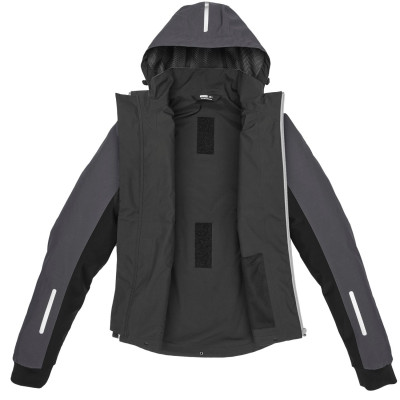 bunda HOODIE H2OUT, SPIDI (černá/antracit/červená)