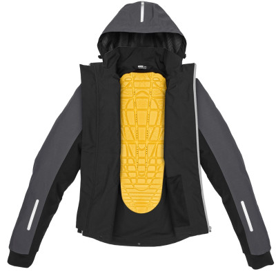 bunda HOODIE H2OUT, SPIDI (černá/antracit/červená)