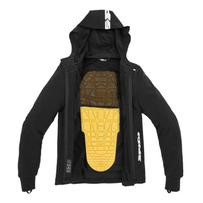 bunda HOODIE ARMOR LIGHT 2023, SPIDI (černá)