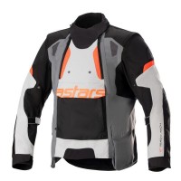 bunda HALO DRYSTAR, ALPINESTARS (světle šedá/tmavě šedá/černá/červená fluo) 2025