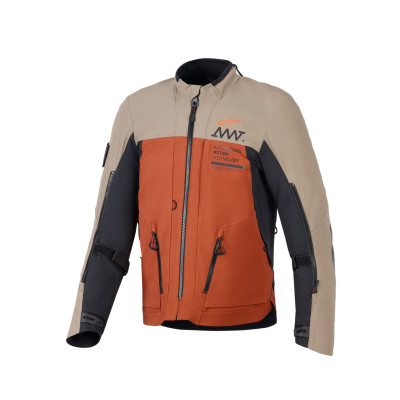 bunda AMT-8 STRETCH DRYSTAR XF, ALPINESTARS (hnědá/oranžová/černá) 2026