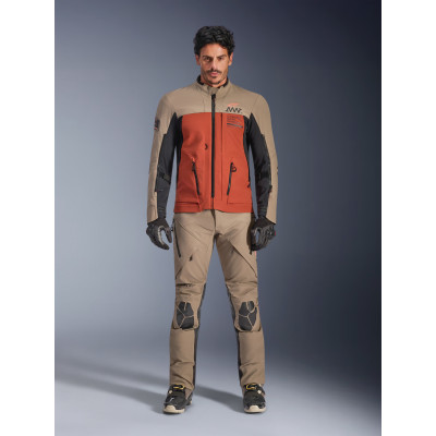 bunda AMT-8 STRETCH DRYSTAR XF, ALPINESTARS (hnědá/oranžová/černá) 2026