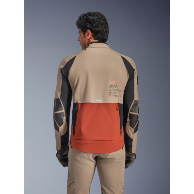bunda AMT-8 STRETCH DRYSTAR XF, ALPINESTARS (hnědá/oranžová/černá) 2026
