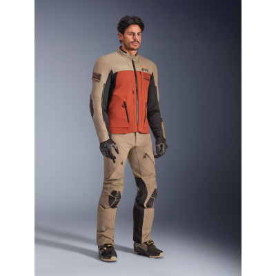 bunda AMT-8 STRETCH DRYSTAR XF, ALPINESTARS (hnědá/oranžová/černá) 2026