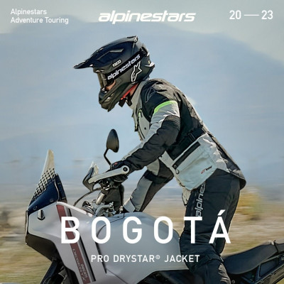 bunda BOGOTA PRO DRYSTAR, ALPINESTARS (šedá/tmavě šedá/černá/žlutá fluo) 2025