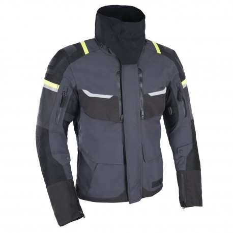 bunda STORMLAND DRY2DRY™, OXFORD ADVANCED (šedá/černá/žlutá fluo)