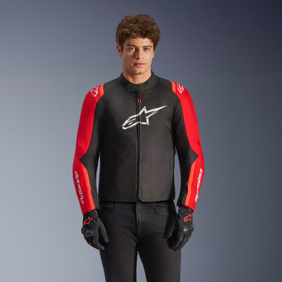 bunda T-SPS 2 WATERPROOF, ALPINESTARS (červená/černá/bílá) 2026