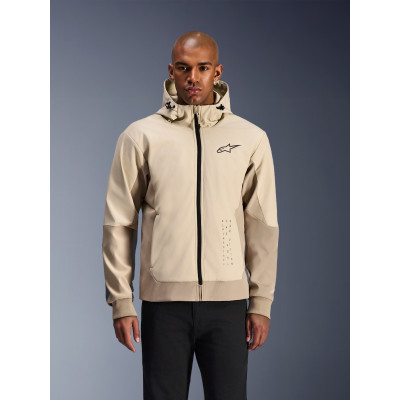 bunda RADIUM TECH HOODIE, ALPINESTARS (písková/hnědá) 2026