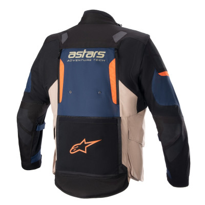 bunda HALO DRYSTAR, ALPINESTARS (tmavě modrá/khaki/oranžová/černá) 2025