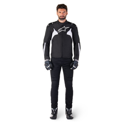 bunda T-JAWS V4 WATERPROOF, ALPINESTARS (černá/bílá) 2026