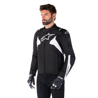 bunda T-JAWS V4 WATERPROOF, ALPINESTARS (černá/bílá) 2026