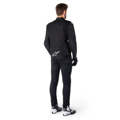 bunda T-JAWS V4 WATERPROOF, ALPINESTARS (černá/bílá) 2026