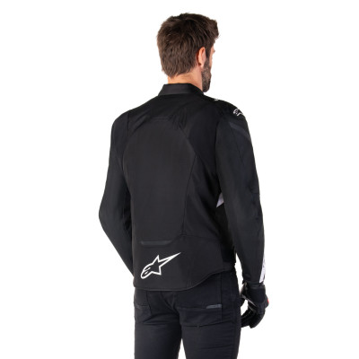 bunda T-JAWS V4 WATERPROOF, ALPINESTARS (černá/bílá) 2026