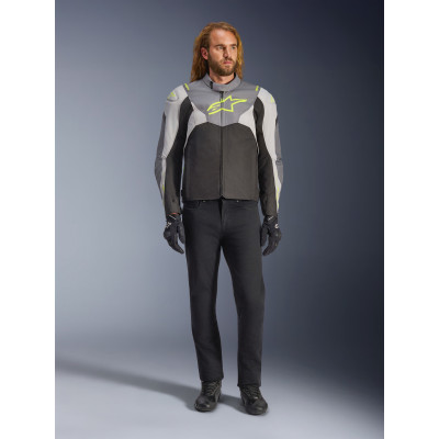 bunda T-JAWS V4 WATERPROOF, ALPINESTARS (černá/světle šedá/šedá) 2026