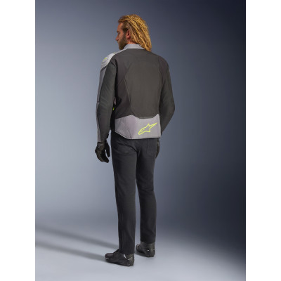 bunda T-JAWS V4 WATERPROOF, ALPINESTARS (černá/světle šedá/šedá) 2026