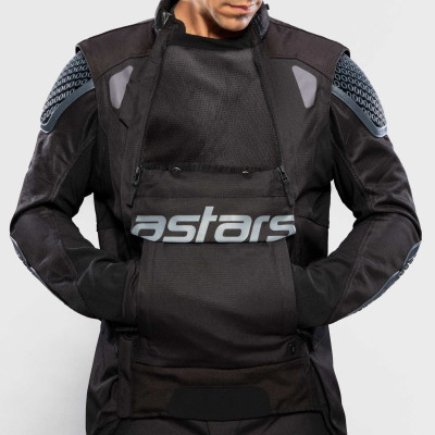 bunda HALO DRYSTAR, ALPINESTARS (tmavě modrá/khaki/oranžová/černá) 2025