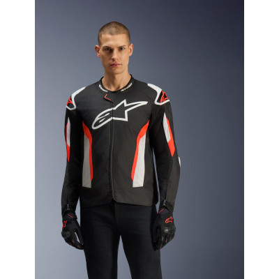 bunda T-GP AIR, ALPINESTARS (černá/červená fluo) 2026