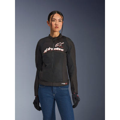 bunda STELLA SMX AIR, ALPINESTARS (černá/bílá/červená fluo) 2026