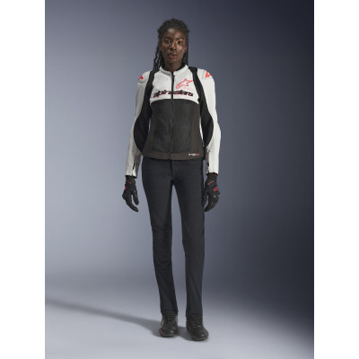 bunda STELLA SMX AIR, ALPINESTARS (světle šedá/černá/růžová) 2026