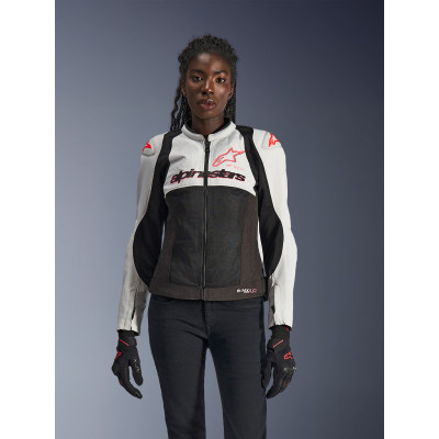 bunda STELLA SMX AIR, ALPINESTARS (světle šedá/černá/růžová) 2026