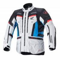 bunda BOGOTA PRO DRYSTAR HONDA kolekce, ALPINESTARS (světle šedá/červená fluo/modrá/černá) 2025