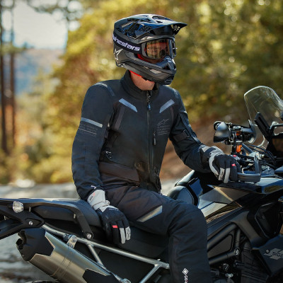 bunda ST-7 GORE-TEX, ALPINESTARS (černá/tmavě šedá) 2025