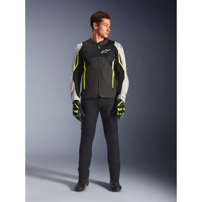 bunda AST V3 AIR, ALPINESTARS (bílá/žlutá fluo/černá) 2026