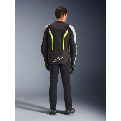 bunda AST V3 AIR, ALPINESTARS (bílá/žlutá fluo/černá) 2026