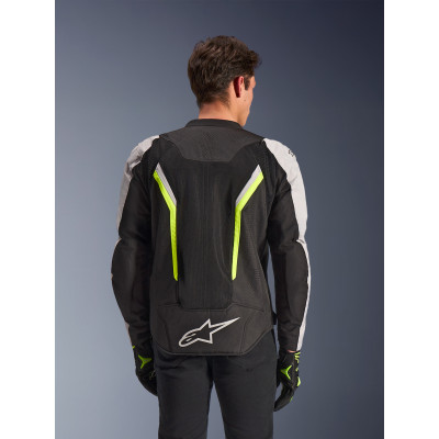bunda AST V3 AIR, ALPINESTARS (bílá/žlutá fluo/černá) 2026