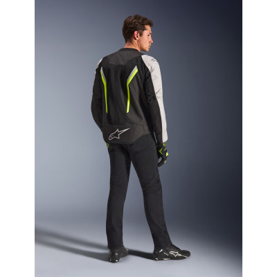 bunda AST V3 AIR, ALPINESTARS (bílá/žlutá fluo/černá) 2026