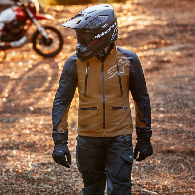 bunda ST-7 GORE-TEX, ALPINESTARS (hnědá/černá) 2025