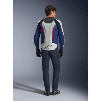 bunda AST V3 AIR, ALPINESTARS (bílá/modrá/červená/černá) 2026
