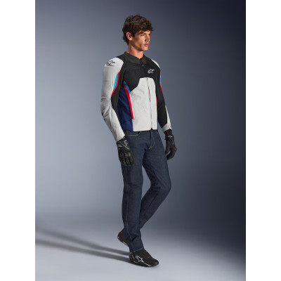 bunda AST V3 AIR, ALPINESTARS (bílá/modrá/červená/černá) 2026