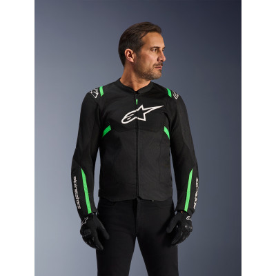 bunda T-SPS AIR V2, ALPINESTARS (černá/zelená fluo) 2026