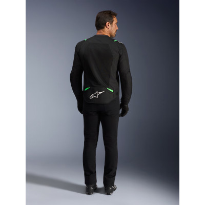 bunda T-SPS AIR V2, ALPINESTARS (černá/zelená fluo) 2026