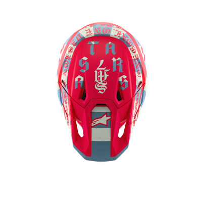 přilba SUPERTECH S-M7 limitovaná edice BEAST COAST, ALPINESTARS (šedá/černá/oranžová) 2026